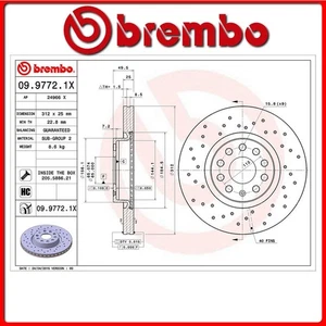 09.9772.1X#362 DISCO FRENO ANTERIORE SPORTIVO BREMBO XTRA SKODA SUPERB III Estat - Foto 1 di 1