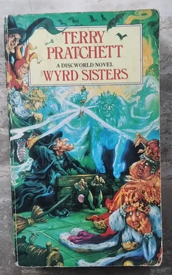 Terry Pratchett Wyrd Sisters Corgi Paperback 1989 Discworld Novel 6 Fantasy - Image 1 of 4