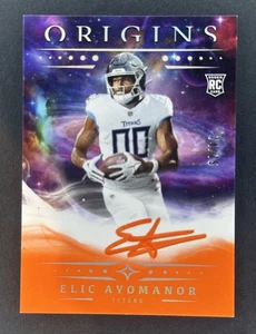 2025 Panini Origins Elic Ayomanor Rookie Auto RC RA-EAO Orange /75 Titans - Picture 1 of 2