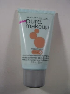 Base Maybelline Pure Makeup Shine-Free Miel Beige #4 y Beige Medio #3 - Imagen 1 de 6