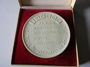 DDR Medaille Leipzig Verlade und Transportanlagen Paul Fröhlich TAKRAF 25 Jahre - Bild 1 von 4