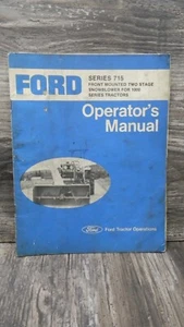 Ford New Holland Operator's Manual - Series 715 Front Mounted 2 Stage Snowblower - Picture 1 of 2