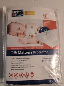 Protector Colchón Cuna Impermeable Rooms To Go Transpirable Resistente a Alergias - Imagen 1 de 1