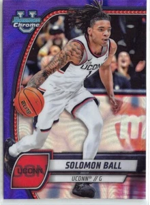 2024-25 Bowman Chrome University Solomon Ball refractor de lava púrpura #87 - Imagen 1 de 2