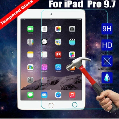 2Pcs For Apple iPad Air / Air 2 Premium 9H Tempered Glass Film Screen Protective - Image 1 of 4