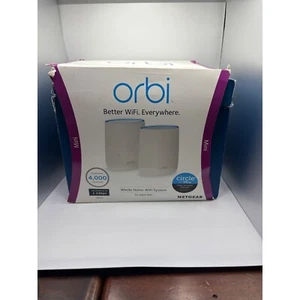 Orbi Mini Whole Home WiFi System Tri-Band WiFi 4,000 sq ft Coverage RBK22 RBR20 - Picture 1 of 4