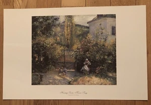 Eremitage Garden, Maison Rouge von Camille Pissarro Kunstdruck 17" x 11" - Bild 1 von 5