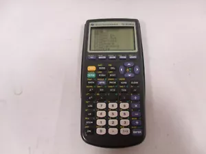 TI-83 Plus Graphing Calculator Black W/ Cover Texas Instruments Screen Bars - Picture 1 of 5