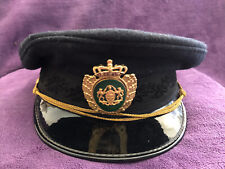 Police : ancienne casquette de la police suédoise des années 60
