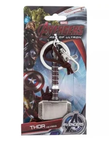 Marvels Avengers Thor's Hammer Solid Metal Keychain Keyring.. New - Imagen 1 de 8