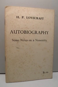 Autobiography by H P LOVECRAFT Annotated By August Derleth 1963 Scarce - Bild 1 von 2