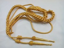 British Army Aiguillette Gold Wire Cord/US Military Officer Aiguillett/Navy/WWII