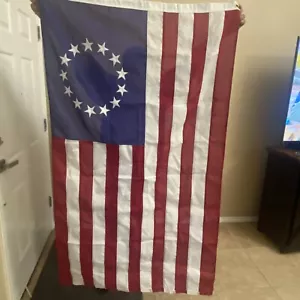 Bulldog Annin 13 Star American Flag"~Cotton 5’ X3’ Embroider Stars Made In U.S.A - Picture 1 of 10