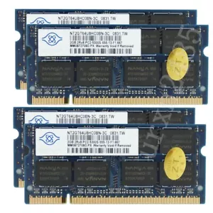 8GB (4x 2GB) PC2-5300S DDR2-667MHz 200PIN SODIMM Notebook Mémoire RAM NANYA FR - Imagen 1 de 6