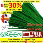 1 - 10,000 Pack GREEN Chenille Craft Stems Pipe Cleaners 30cm Long, 6mm Wide