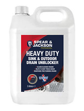 Sink and Drain Unblocker Gel 5L Spear and Jackson Professional Powerful Formula