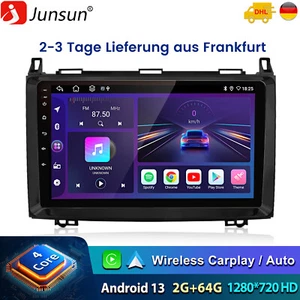 2+64G 9" Android 13 Carplay Für VW Crafter Autoradio GPS Navi WIFI BT DAB SWC FM - Bild 1 von 14