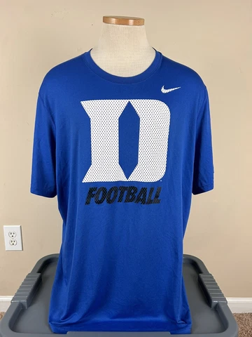 Nike Dri Fit Duke Blue Devils Football Athletic T-Shirt Men’s Size XXL Cover
