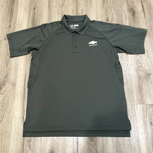 Chevrolet 5.11 Tactical Series Polo Shirt Men's Size Large Gray Short Sleeve - Picture 1 of 9