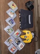Nintendo 64 N64 Console Bundle with Controller + 9 Games Authentic & Tested