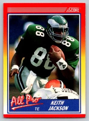 1990 Score #588 Keith Jackson Philadelphia Eagles - Image 1 of 2