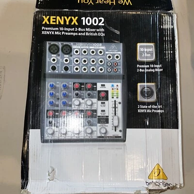 Behringer XENYX 1002 Premium 10-Input 2-Bus Mixer with XENYX Mic BRAND NEW - Image 1 of 4