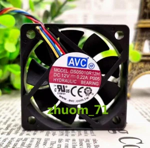 1PC AVC DS05010R12H 12V 0.22A 5CM PWM Temperature controlled silent cooling fan - Picture 1 of 5