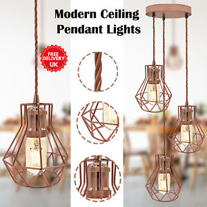 Vintage Cage Metal Pendant Light Shade Wire Hanging Ceiling Industrial lampshade