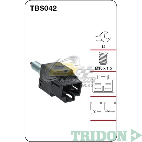 INTERRUPTOR DE LUZ DE FRENO TRIDON PARA SUBARU IMPREZA 04/93-01/97 1.8L (EJ18S, E) SOHCTBS042 Foto 1 de 1