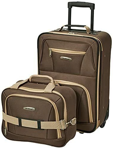 Rockland Luggage Set - 2 Pieces, Brown