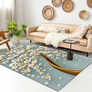 Floral Carpet Thick And Soft Carpet Bedroom Decorative Rug Door Mat - Picture 1 of 8