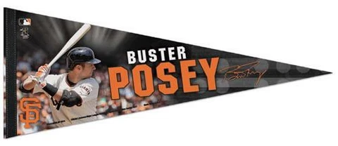 Buster Posey SLUGGER San Francisco Giants 2014 Premium Felt Collector's PENNANT Cover