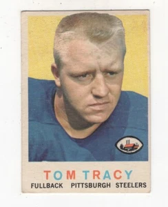 1959 TOPPS FOOTBALL ROOKIE TOM TRACY PITTSBURGH STEELERS #176 - Bild 1 von 2