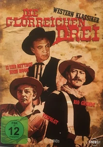 3 x DVD Box Set - Die glorreichen Drei - Western Klassiker - Picture 1 of 2