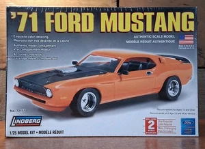 Lindberg 71 Ford Mustang Auto Modellbausatz 1/25 versiegelt 2007. - Bild 1 von 6