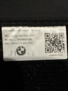 2019 - 2022 BMW X5 Carpet Floor OEM Full Set All Around 7478825-08 - Picture 1 of 6