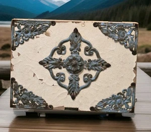 Farm Style Trinket Jewelry Box Chest with Lid Hobby Lobby 10”x7.5” x 2” - Picture 1 of 14