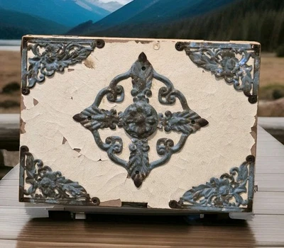 Farm Style Trinket Jewelry Box Chest with Lid Hobby Lobby 10”x7.5” x 2” - Image 1 of 4