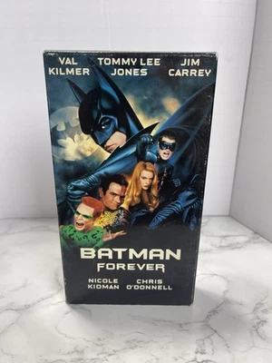 Batman Forever (VHS, 1995) Tape Movie Val Kilmer Tommy Lee Jones Jim Carey - Image 1 of 4