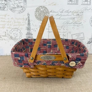 Longaberger 2006 Woven Memories Korb mit Einsatz 10,75 x 7,5 x 4,25 - Bild 1 von 7