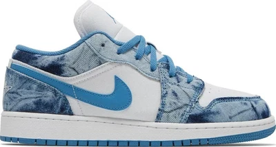 Air Jordan 1 Low- Washed Denim 6.5Y (GS) - Image 1 of 3