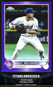 Corey Seager 2022 Topps Chrome Blue Holo Texas Rangers #USC120 - Picture 1 of 2