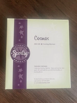 Scentsy Wax Warmer “Cosmos” 中号 紫色 已停产,全新带盒 可正常工作 — 第 1/4 张图片