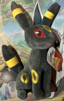 2025 官方 Jazwares Pokémon Umbreon 长毛绒全新带标签 — 第 1/4 张图片