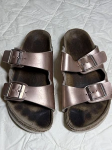 Birkenstock Arizona Sandalen Damen Größe 32 Doppelriemen Komfort Pantoletten Schuhe - Bild 1 von 3