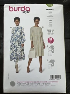 UNCUT Burda #5948 Misses Semi-Fitted Dress & Robe (8-18) Sewing Pattern - Picture 1 of 2