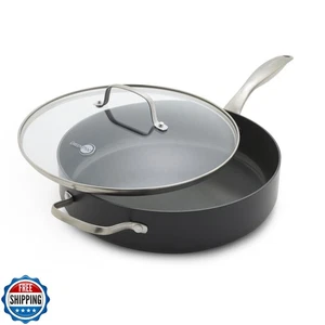 GreenPan Canterbury 5QT Bratpfanne mit Deckel, harteloxiert gesunde Keramik nicht - Bild 1 von 5