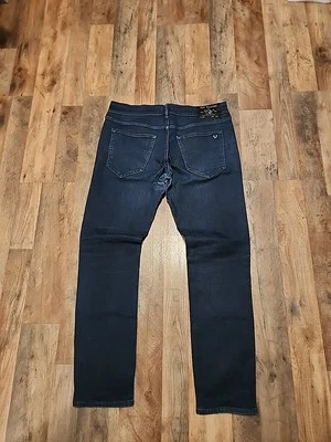 True Religion Rocco Relaxed Skinny Stretch Denim Jeans Midnight Wash 34X32 - Image 1 of 4