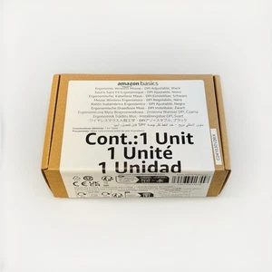 Amazon Basics Computer Mouse Wireless, Ergonomic, 2.4 GHz Optical,DPI Adjustable - Picture 1 of 3