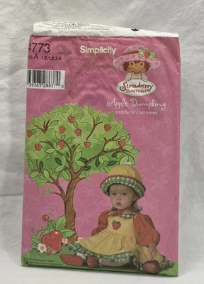 Simplicity Cut Pattern #4773 Strawberry Shortcake Apple Dumpling Toddler Costume - Image 1 of 3